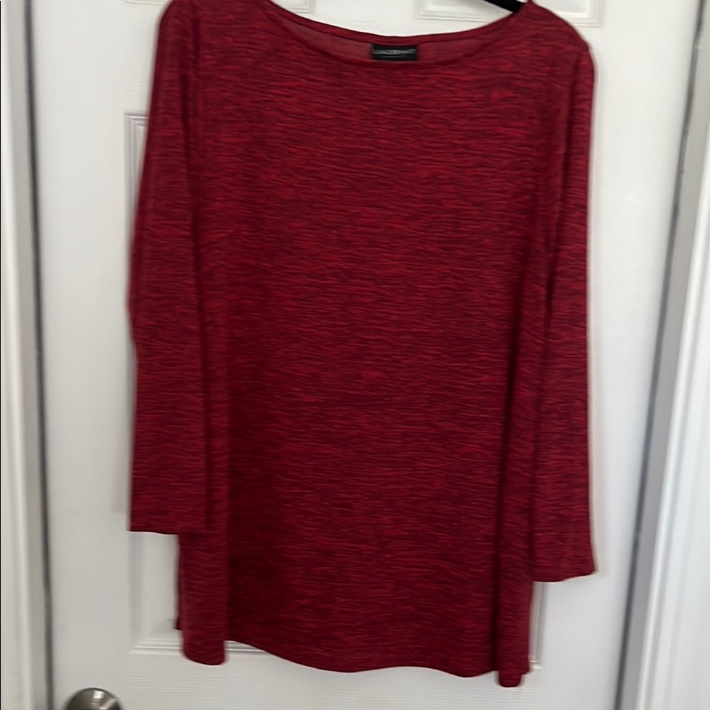 Lane Bryant Red Knit Top